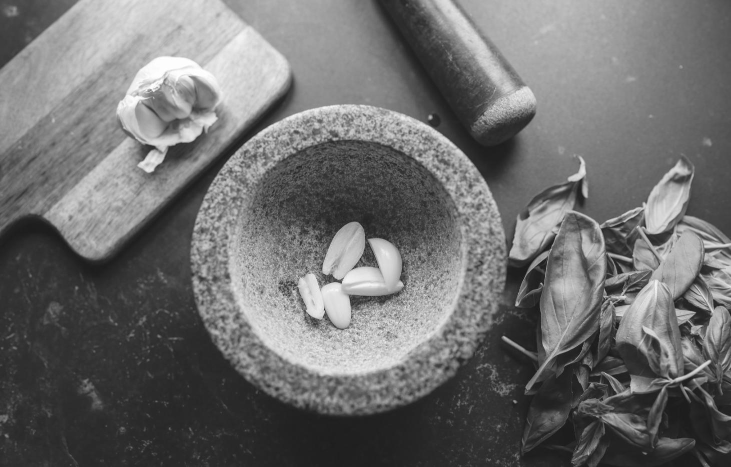 Finished dessert plate showing integration of chocolate work with complementary garnishes