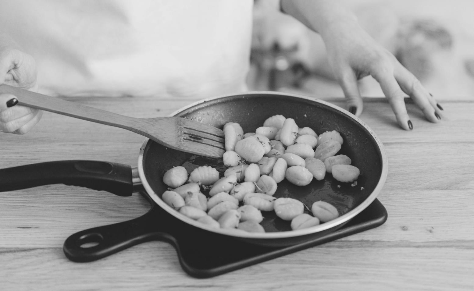 Demonstration of layered chocolate components with varying textures creating visual depth